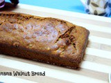 Eggless Banana Walnut Bread