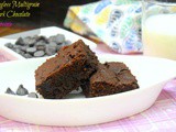 Eggless Multigrain Dark Chocolate Brownies