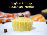 Eggless Orange Dark Chocolate Chip Muffin