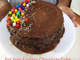 Fat Free Eggless Chocolate Cake