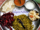 Gongura Pulihora | Andhra Style Red Sorrel Leaves Rice