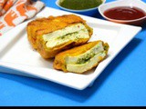 How to make Stuffed Paneer Sandwich Pakora