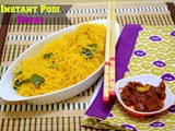 Instant Podi Sevai ~ Cooking for One