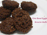 One Bowl Eggless Brownie Muffin