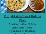 Punjabi Amritsari Kulcha Thali