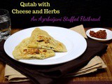 Qutab with Cheese and Herbs