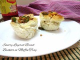 Savory Layered Bread Baskets in Muffin Tray