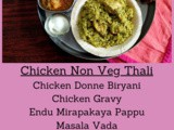South Indian Non Veg Thali Menu List 1 ~ Chicken