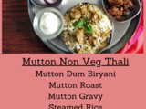 South Indian Non Veg Thali Menu List 4 ~ Mutton Dum Biryani