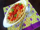 Spaghetti with Arrabiata Sauce ~ Easy Pasta Dishes for Kids