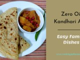 Zero Oil Kandhari Aloo ~ No Oil Side Dish for Roti