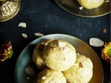 Besan Badam Laddoo – Besan Almond Ladoo Balls