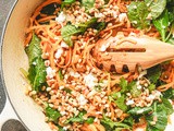 Butternut Squash Noodles with Goat Cheese and Pine Nuts