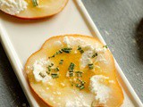 Pear Crostini with Goat Cheese, Honey and Rosemary { Video Recipe }