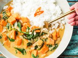 Thai Sweet Potato and Spinach Curry