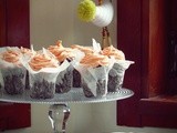 Chocolate Cupcakes with Rose Vanilla Buttercream/ Шоколадные Капкейки с Ванильно-Розовым Кремом