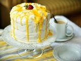 Coconut Orange Marshmallow Cake / Кокосово-Апельсиновый Торт с Маршмеллоу