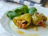 Feta Stuffed Baked Peppers/Печеный Перец с Фетой