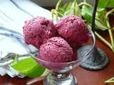 Frozen Blackberry-Coconut Yogurt /Мороженый Йогурт с Ежевикой и Кокосом
