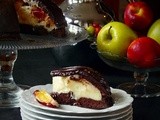 Peach Pudding Chocolate Cake/ Персиково-Шоколадный Торт-Пудинг