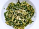 Penne with Basil-Spinach Pesto/ Пенне с Песто из Базилика и Шпината