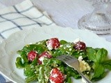 Strawberry Basil Ricotta Salad/Салат с Клубникой, Базиликом и Рикоттой