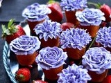Strawberry Vanilla Flower Cupcakes (Valentine's) / Ванильно-Клубничные Капкейки-Цветы