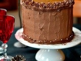 White Cake with Chocolate Buttercream and Caramel / Белый Торт с Шоколадным Кремом и Карамелью