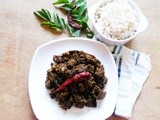 Beef Ularthiyathu / Slow Roasted Beef Fry....step by step pics