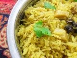 Mushroom Pulav/Pulao/Biriyani