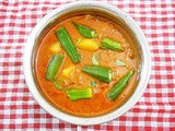 Vendakka Mappas/ Okra in creamy spicy coconut gravy...Kerala style