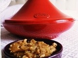 Tajine di pollo, mele e cipolle caramellate