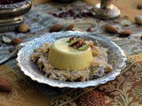 Saffron-nut Panna cotta with sheer khurma