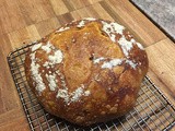 Almost No-Knead Crusty Pumpkin Bread