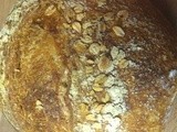 Almost No-Knead Oat Bread