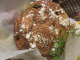 Almost No-Knead Walnut and Rosemary Bread