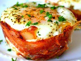 Bacon, Egg & Toast cup