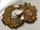 Baked Zucchini Pancakes using up those giant zucchini