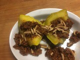 Beef in 30—Beef Picadillo Stuffed Acorn Squash