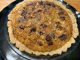 Buttermilk Pie with Chocolate Chips & Walnuts