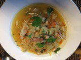 Cabbage Soup with ham, potatoes & more hearty, comforting, perfect for fall