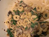 Creamy Spinach Mushroom Tortellini