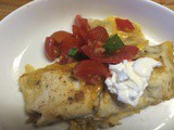 Green Chile Pork Enchiladas