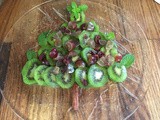 Kiwi Christmas Tree Holiday Fruit Platter