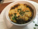 Lentil Shepherd’s Pie vegetarian comfort food in a dish