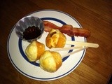 Pancake-Bacon Muffins on a Stick