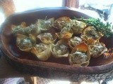 Party Fare—Fresh Spinach & Artichoke Filling in Crispy Wonton Cups