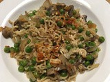 Pea and Mushroom Ramen  Risotto 