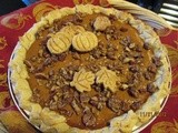 Pecan-topped Pecan Pie — My Thanksgiving pie is ready