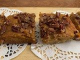 Pumpkin-Pecan Bars Yields an 8x8  pan